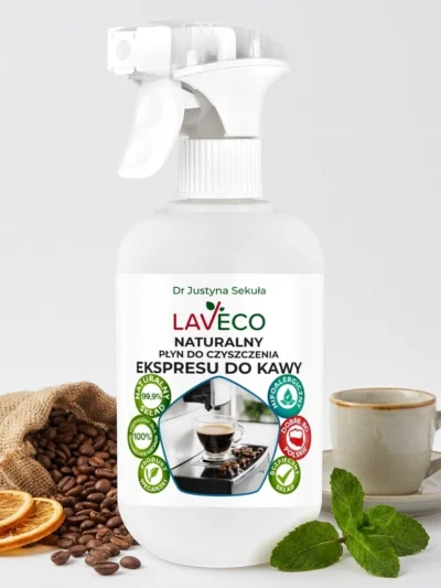 Naturalny płyn do czyszczenia ekspresu do kawy